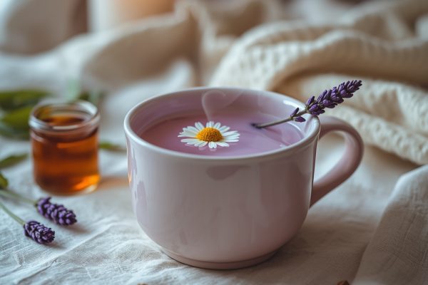 lucid origin hyper realistic editorial lifestyle food photography of a serene soft lavender c 0 2