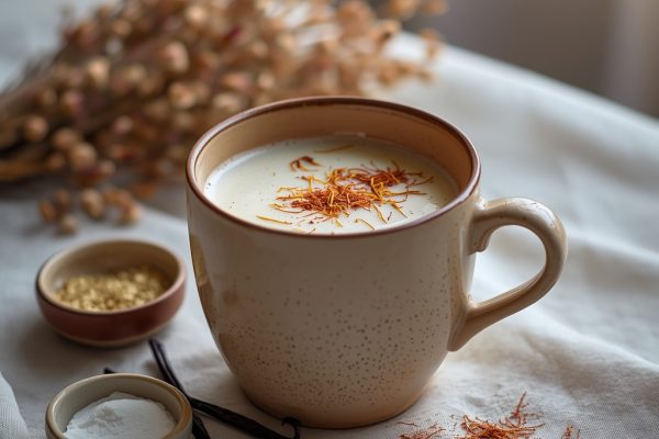 lucid origin hyper realistic editorial lifestyle food photography of a warm dusty rose lavend 1