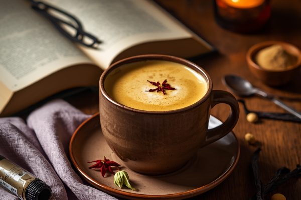 lucid origin hyper realistic editorial lifestyle food photography of a warm golden cream saff 0